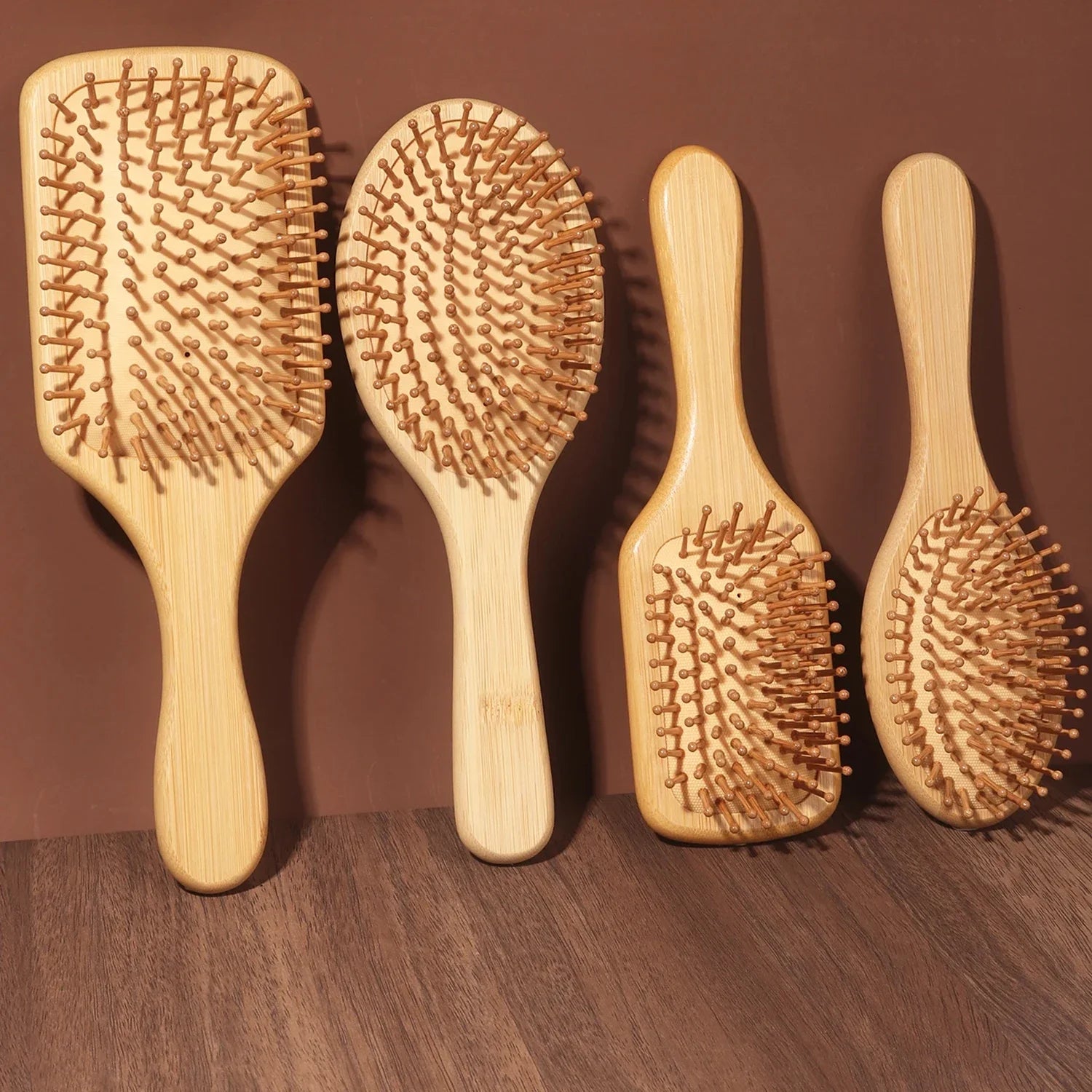 The Puralo Bamboo Paddle Brush