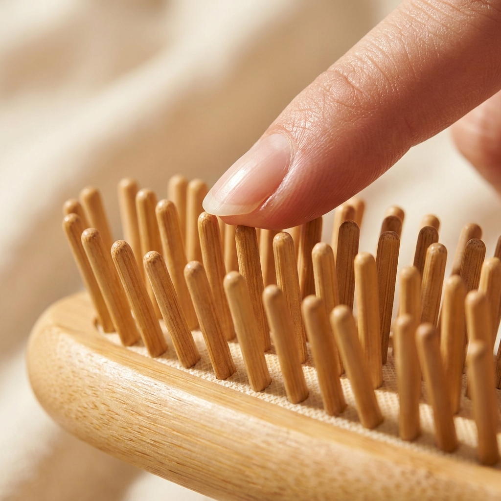 The Puralo Bamboo Paddle Brush