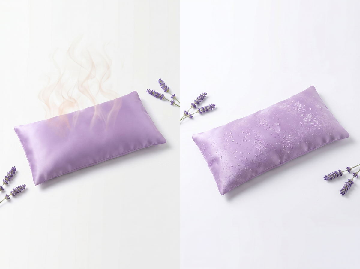 Puralo eye pillow hot and cold therapy demonstration