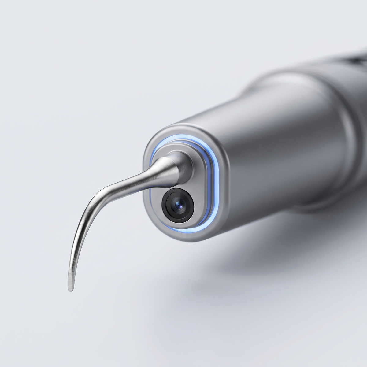 Macro of the cleaning tip and built-in camera
